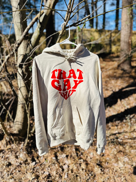 Tan & Red Hoodie